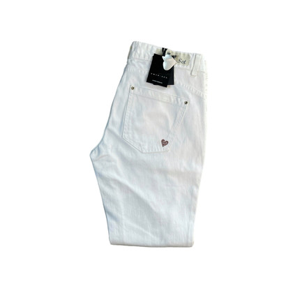 Twin Set Simona Barbieri Jeans in Denim in Bianco