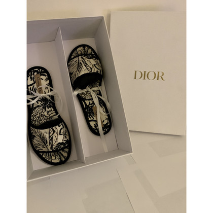 Dior Sandals Canvas in Blue