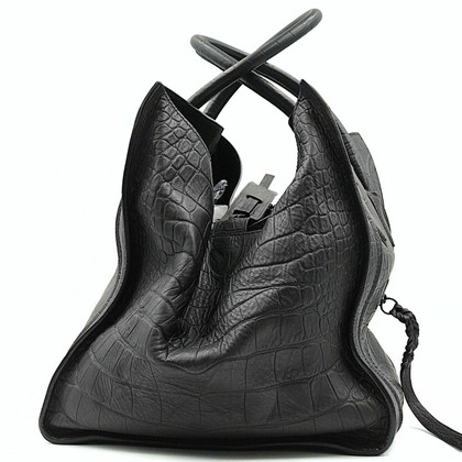 Céline Phantom Luggage aus Leder in Schwarz