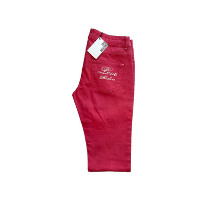Love Moschino Paio di Pantaloni in Cotone in Rosso