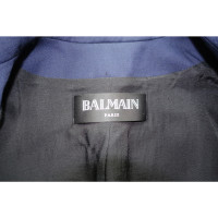 Balmain Blazer aus Wolle in Blau