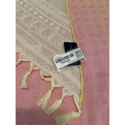 Louis Vuitton Sjaal Zijde in Roze