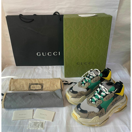 Gucci X Balenciaga Trainers Leather in Beige