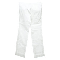 Jil Sander Paire de Pantalon en Coton en Blanc