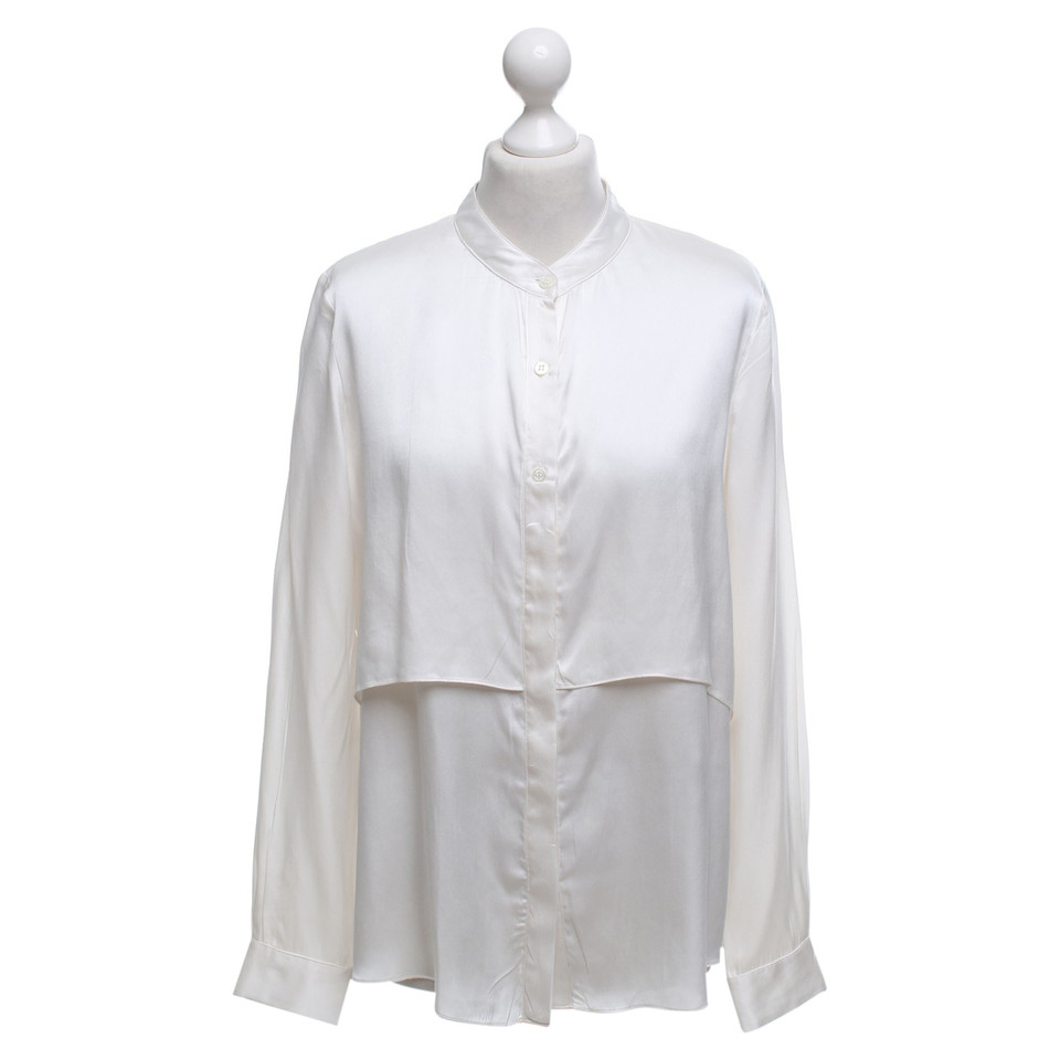 Repeat Cashmere Blouse in crème