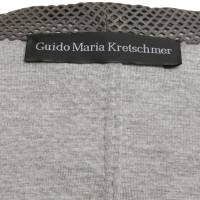 Guido Maria Kretschmer Lambskin blazer in gray
