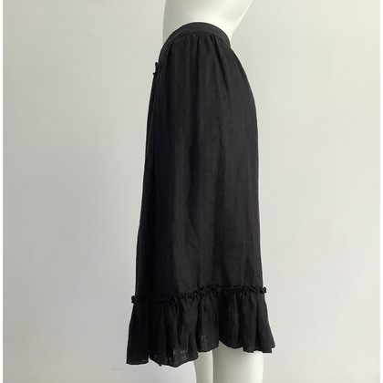 Max Mara Skirt Linen in Black