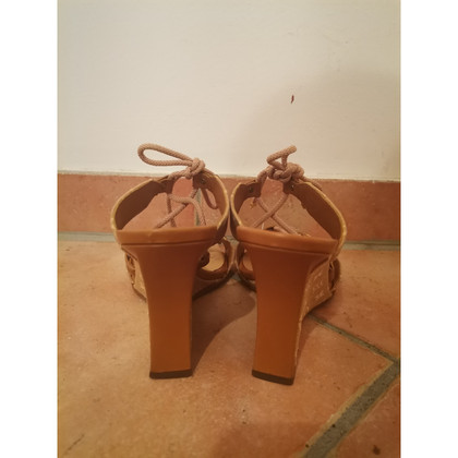 Louis Vuitton Sandals Leather in Brown