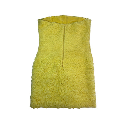 Elisabetta Franchi Kleid aus Baumwolle in Gelb