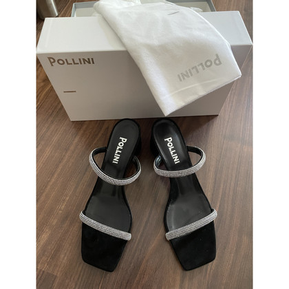 Pollini Sandals Leather in Black