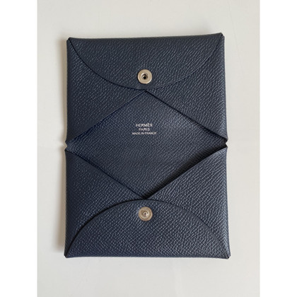 Hermès Calvi Duo Leather in Blue