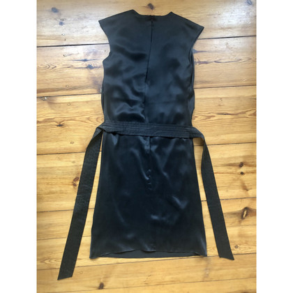 René Lezard Dress Silk in Black