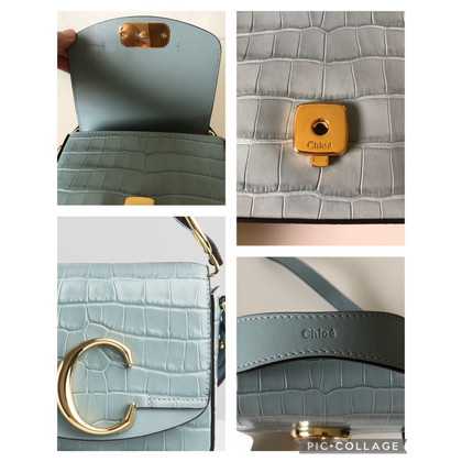 Chloé C Bag Mini Leather in Blue