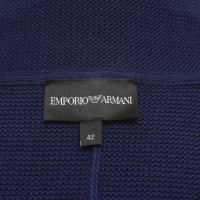 Armani Jeans Blazer en Coton en Bleu