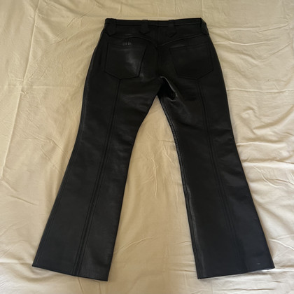 Saint Laurent Trousers Leather in Brown