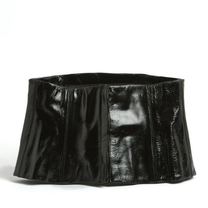 Chanel Belt Patent leather in Black