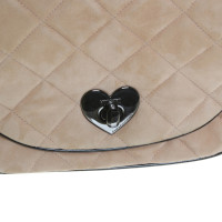 Moschino nude leather handbag