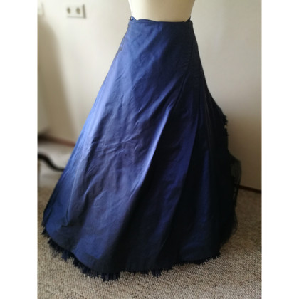 Escada Skirt Silk in Blue