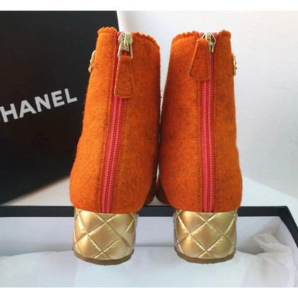 Chanel Ankle boots in Orange