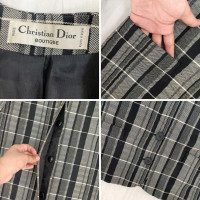Christian Dior Jas/Mantel Wol in Grijs
