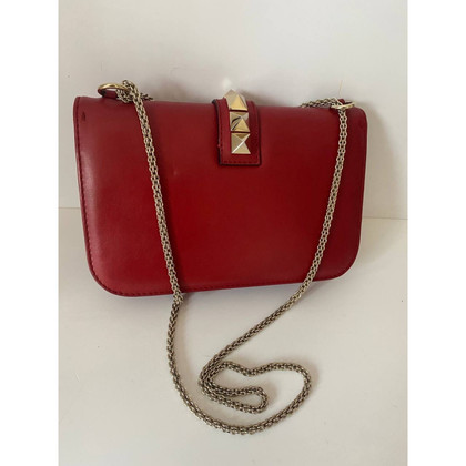 Valentino Garavani Shoulder bag Leather in Red