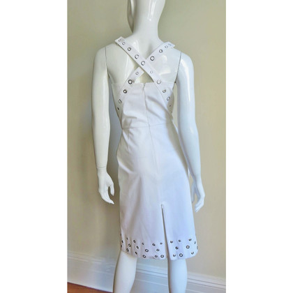Jean Paul Gaultier Kleid aus Baumwolle in Weiß