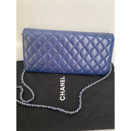 Chanel Timeless Classic aus Leder in Blau