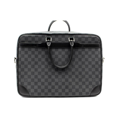 Louis Vuitton Reisetasche aus Canvas in Grau