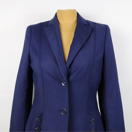 Rena Lange Jacke/Mantel aus Baumwolle in Blau