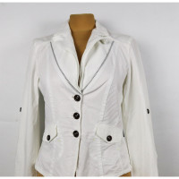 Marc Cain Giacca/Cappotto in Cotone in Bianco