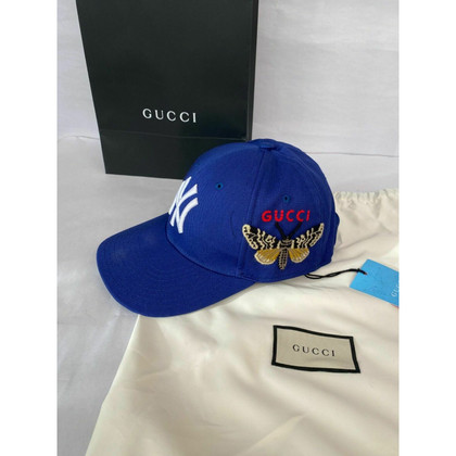 Gucci Hut/Mütze aus Baumwolle in Blau