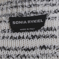 Sonia Rykiel Strickjacke in Weiß/Schwarz