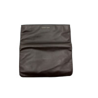 Saint Laurent Clutch Bag Leather in Grey