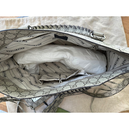 Gucci X Balenciaga Tote Bag aus Canvas in Beige