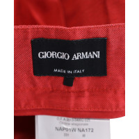 Giorgio Armani Hose aus Baumwolle in Rot