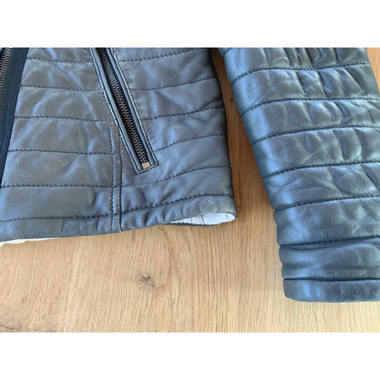 Oakwood Jacket/Coat Leather in Olive