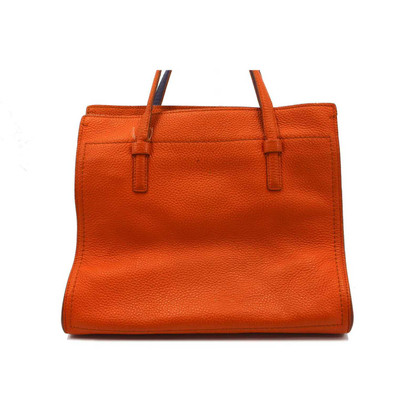 Salvatore Ferragamo Shopper Leather in Orange