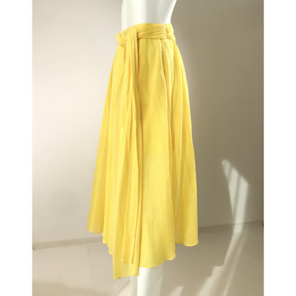 Three Graces London Skirt Cotton in Yellow