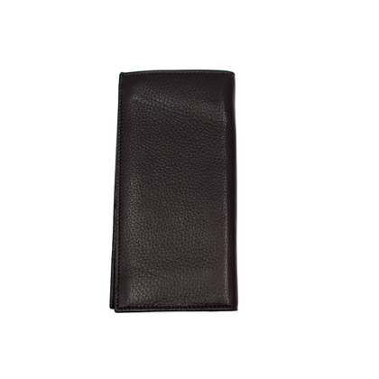 Armani Täschchen/Portemonnaie aus Leder in Schwarz
