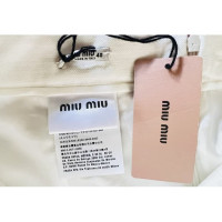 Miu Miu Skirt Cotton in White