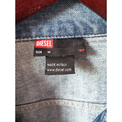 Diesel Jas/Mantel Denim in Blauw