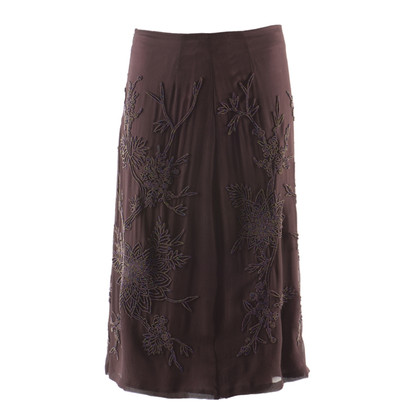 Megan Park Skirt Silk in Violet