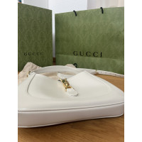 Gucci Jackie Bag aus Leder in Weiß