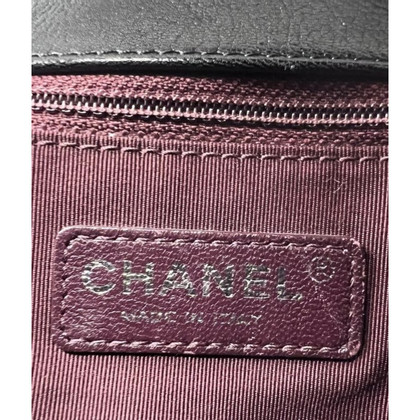 Chanel Boy Large Leer in Zwart