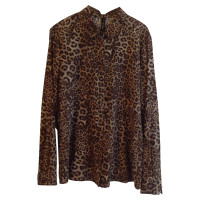 Marc Cain Silk blouse with Leo pattern