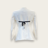 Christian Dior Blazer in Cotone in Bianco