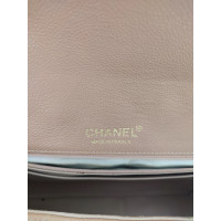 Chanel Flap Bag Leer in Huidskleur