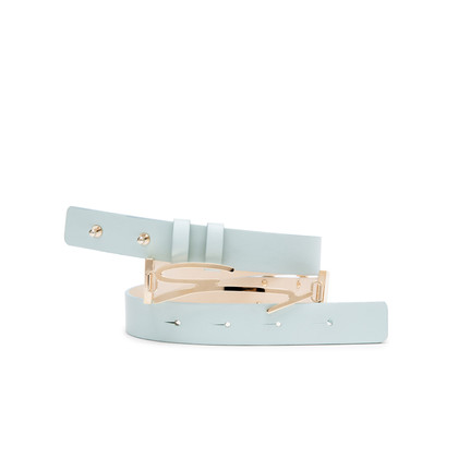 Genny Belt Leather in Turquoise