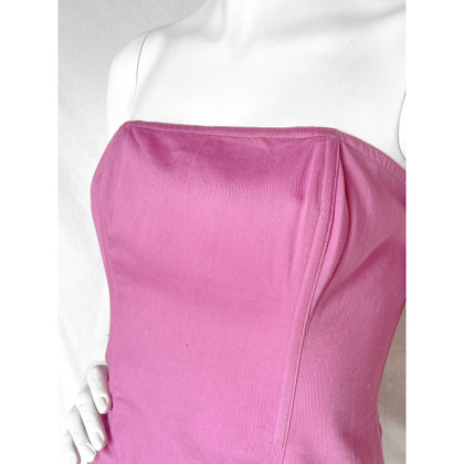 Yves Saint Laurent Oberteil aus Baumwolle in Rosa / Pink