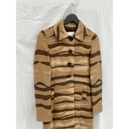 Valentino Garavani Jacke/Mantel aus Wolle in Ocker